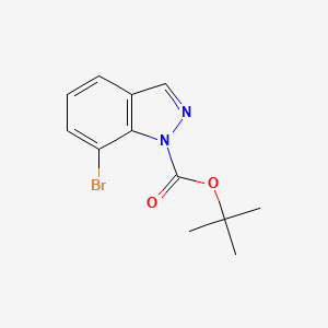tert-Butyl 7-bromo-1H-indazole-1-carboxylate chemical structure (CAS 1092352-37-8)