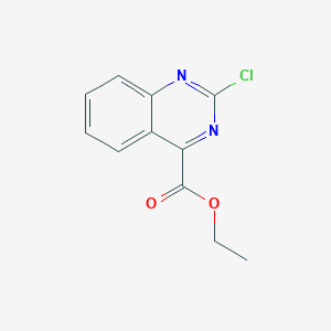 Ethyl 2-chloroquinazoline-4-carboxylate chemical structure (CAS 1092352-52-7)