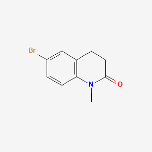 6-Bromo-1-methyl-3,4-dihydroquinolin-2(1H)-one chemical structure (CAS 1092523-03-9)