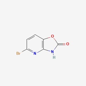 5-Bromooxazolo[4,5-b]pyridin-2(3H)-one chemical structure (CAS 1092569-10-2)