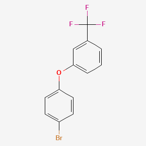 1-(4-Bromophenoxy)-3-(trifluoromethyl)benzene chemical structure (CAS 109272-29-9)