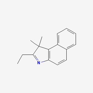 2-Ethyl-1,1-dimethyl-1H-benzo[e]indole chemical structure (CAS 1092836-79-7)