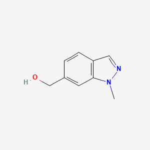 (1-Methyl-1H-indazol-6-yl)methanol chemical structure (CAS 1092961-10-8)