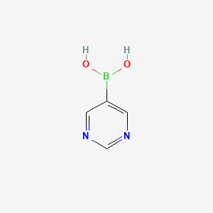 Pyrimidin-5-ylboronic acid chemical structure (CAS 109299-78-7)