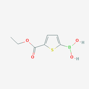 (5-(Ethoxycarbonyl)thiophen-2-yl)boronic acid chemical structure (CAS 1093120-64-9)
