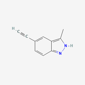 5-Ethynyl-3-methyl-1H-indazole chemical structure (CAS 1093307-29-9)