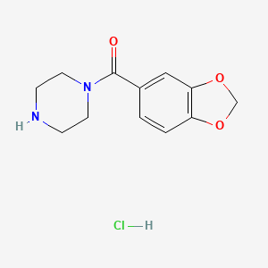 Benzo[d][1,3]dioxol-5-yl(piperazin-1-yl)methanone hydrochloride chemical structure (CAS 1093402-61-9)