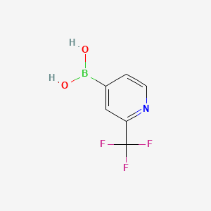 (2-(Trifluoromethyl)pyridin-4-yl)boronic acid chemical structure (CAS 1093407-58-9)
