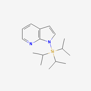 1-[Tris(1-methylethyl)silyl]-1H-pyrrolo[2,3-b]pyridine chemical structure (CAS 1093759-49-9)