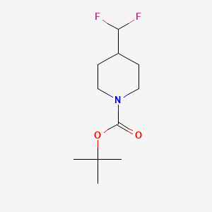 tert-Butyl 4-(difluoromethyl)piperidine-1-carboxylate chemical structure (CAS 1093759-68-2)