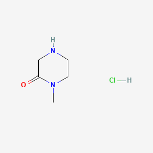 1-Methylpiperazin-2-one hydrochloride chemical structure (CAS 109384-27-2)