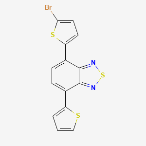 4-(5-Bromothiophen-2-yl)-7-(thiophen-2-yl)benzo[c][1,2,5]thiadiazole chemical structure (CAS 1093862-55-5)