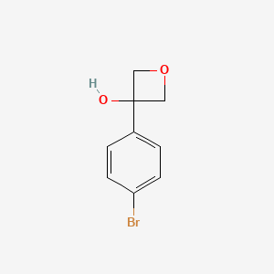 3-(4-Bromophenyl)oxetan-3-ol chemical structure (CAS 1093878-32-0)