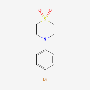 4-(4-Bromophenyl)thiomorpholine 1,1-dioxide chemical structure (CAS 1093878-42-2)