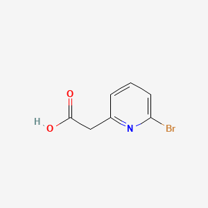 2-(6-Bromopyridin-2-yl)acetic acid chemical structure (CAS 1093879-46-9)