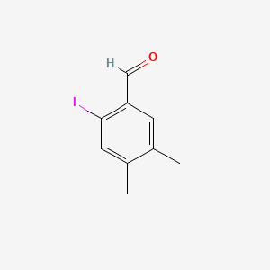 2-Iodo-4,5-dimethylbenzaldehyde chemical structure (CAS 1094026-85-3)