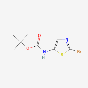 tert-Butyl (2-bromothiazol-5-yl)carbamate chemical structure (CAS 1094070-77-5)