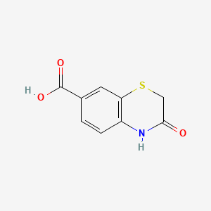 3-Oxo-3,4-dihydro-2H-benzo[b][1,4]thiazine-7-carboxylic acid chemical structure (CAS 1094107-96-6)