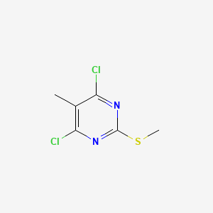 4,6-Dichloro-5-methyl-2-(methylthio)pyrimidine chemical structure (CAS 109414-76-8)