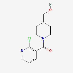 (2-Chloropyridin-3-yl)(4-(hydroxymethyl)piperidin-1-yl)methanone chemical structure (CAS 1094301-19-5)
