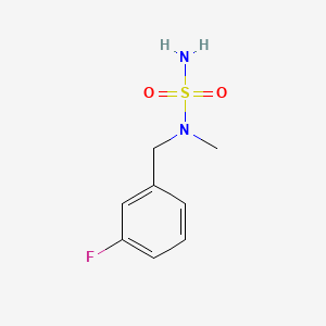 N-[(3-Fluorophenyl)methyl]-N-methylaminosulfonamide chemical structure (CAS 1094315-37-3)