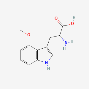 (R)-2-Amino-3-(4-methoxy-1H-indol-3-yl)propanoic acid chemical structure (CAS 1094396-87-8)