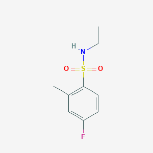 N-Ethyl-4-fluoro-2-methylbenzenesulfonamide chemical structure (CAS 1094626-41-1)