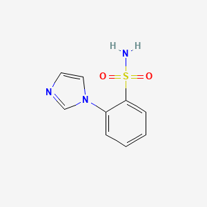 2-(1H-Imidazol-1-yl)benzenesulfonamide chemical structure (CAS 1094671-87-0)