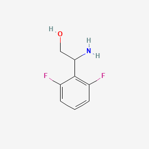 2-Amino-2-(2,6-difluorophenyl)ethanol chemical structure (CAS 1094697-88-7)