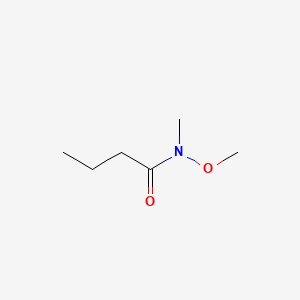 N-Methoxy-N-methylbutyramide chemical structure (CAS 109480-78-6)