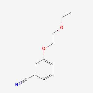 3-(2-Ethoxyethoxy)benzonitrile chemical structure (CAS 1095085-73-6)