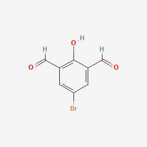 5-Bromo-2-hydroxyisophthalaldehyde chemical structure (CAS 109517-99-9)