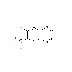 6-Chloro-7-nitroquinoxaline chemical structure (CAS 109541-21-1)