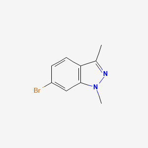 6-Bromo-1,3-dimethyl-1H-indazole chemical structure (CAS 1095539-84-6)