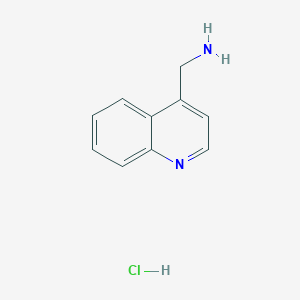 4-Aminomethylquinoline hydrochloride chemical structure (CAS 1095661-17-8)