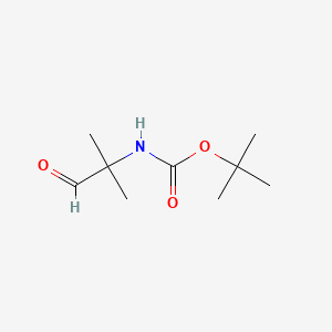 tert-Butyl (2-methyl-1-oxopropan-2-yl)carbamate chemical structure (CAS 109608-77-7)