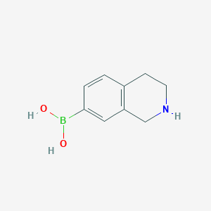 (1,2,3,4-Tetrahydroisoquinolin-7-yl)boronic acid chemical structure (CAS 1096359-11-3)