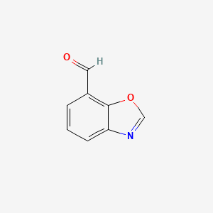 Benzo[d]oxazole-7-carbaldehyde chemical structure (CAS 1097180-23-8)