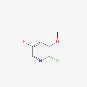 2-Chloro-5-fluoro-3-methoxypyridine chemical structure (CAS 1097264-89-5)
