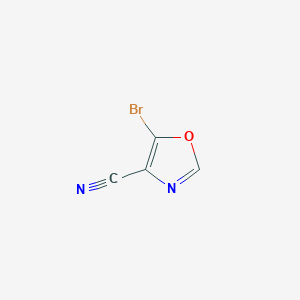 5-Bromooxazole-4-carbonitrile chemical structure (CAS 1097306-76-7)