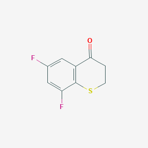 6,8-Difluorothiochroman-4-one chemical structure (CAS 1097779-72-0)