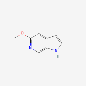 5-Methoxy-2-methyl-1H-pyrrolo[2,3-c]pyridine chemical structure (CAS 1097839-70-7)