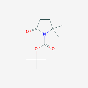 tert-Butyl 2,2-dimethyl-5-oxopyrrolidine-1-carboxylate chemical structure (CAS 1097870-53-5)