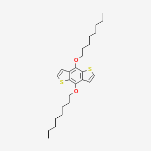 4,8-Bis(octyloxy)benzo[1,2-b:4,5-b']dithiophene chemical structure (CAS 1098102-94-3)