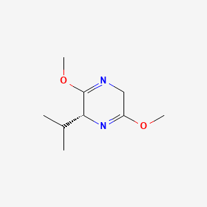 (R)-2-Isopropyl-3,6-dimethoxy-2,5-dihydropyrazine chemical structure (CAS 109838-85-9)