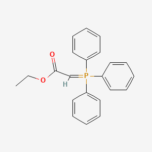 Ethyl 2-(triphenylphosphoranylidene)acetate chemical structure (CAS 1099-45-2)