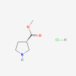 (S)-Methyl pyrrolidine-3-carboxylate hydrochloride chemical structure (CAS 1099646-61-3)