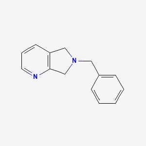6-Benzyl-6,7-dihydro-5H-pyrrolo[3,4-b]pyridine chemical structure (CAS 109966-30-5)