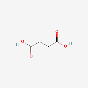 Succinic acid chemical structure (CAS 110-15-6)