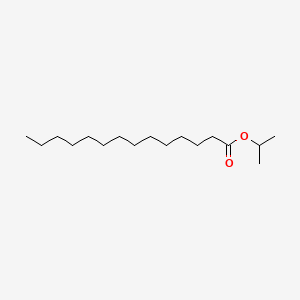 Isopropyl tetradecanoate chemical structure (CAS 110-27-0)